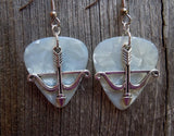 CLEARANCE Crossbow Charm Guitar Pick Earrings - Pick Your Color