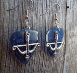 CLEARANCE Crossbow Charm Guitar Pick Earrings - Pick Your Color