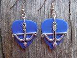 CLEARANCE Crossbow Charm Guitar Pick Earrings - Pick Your Color
