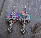 Large Cross Charm Guitar Pick Earrings - Pick Your Color