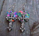 CLEARANCE Large Cross Charm Guitar Pick Earrings - Pick Your Color