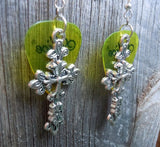 Large Cross Charm Guitar Pick Earrings - Pick Your Color