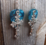 Large Cross Charm Guitar Pick Earrings - Pick Your Color