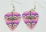 Cross Charm Guitar Pick Earrings - Pick Your Color