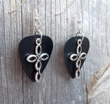 Cross Charm Guitar Pick Earrings - Pick Your Color