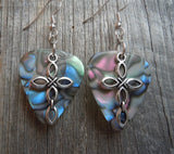 Cross Charm Guitar Pick Earrings - Pick Your Color