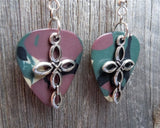 Cross Charm Guitar Pick Earrings - Pick Your Color