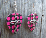Cross Charm Guitar Pick Earrings - Pick Your Color