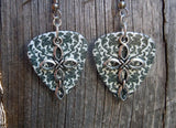 Cross Charm Guitar Pick Earrings - Pick Your Color