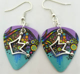 CLEARANCE Jughead Crown Charm Guitar Pick Earrings - Pick Your Color