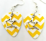 CLEARANCE Jughead Crown Charm Guitar Pick Earrings - Pick Your Color