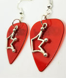 CLEARANCE Jughead Crown Charm Guitar Pick Earrings - Pick Your Color