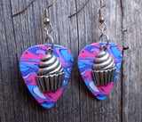 Large Cupcake Guitar Pick Earrings - Pick Your Color