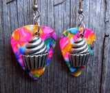 Large Cupcake Guitar Pick Earrings - Pick Your Color
