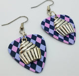 Large Cupcake Guitar Pick Earrings - Pick Your Color
