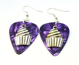 Large Cupcake Guitar Pick Earrings - Pick Your Color