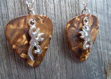 CLEARANCE Browning Deer Head Charm Guitar Pick Earrings - Pick Your Color