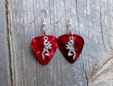 CLEARANCE Browning Deer Head Charm Guitar Pick Earrings - Pick Your Color