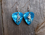 CLEARANCE Browning Deer Head Charm Guitar Pick Earrings - Pick Your Color