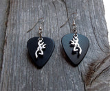 CLEARANCE Browning Deer Head Charm Guitar Pick Earrings - Pick Your Color
