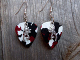 CLEARANCE Browning Deer Head Charm Guitar Pick Earrings - Pick Your Color