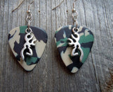 CLEARANCE Browning Deer Head Charm Guitar Pick Earrings - Pick Your Color