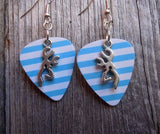 CLEARANCE Browning Deer Head Charm Guitar Pick Earrings - Pick Your Color