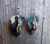 CLEARANCE Browning Deer Head Charm Guitar Pick Earrings - Pick Your Color