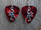 CLEARANCE Browning Deer Large Charm Guitar Pick Earrings - Pick Your Color