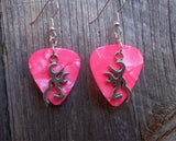CLEARANCE Browning Deer Large Charm Guitar Pick Earrings - Pick Your Color