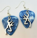 CLEARANCE Browning Deer Large Charm Guitar Pick Earrings - Pick Your Color