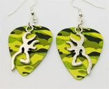 CLEARANCE Browning Deer Large Charm Guitar Pick Earrings - Pick Your Color