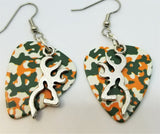 CLEARANCE Browning Deer Large Charm Guitar Pick Earrings - Pick Your Color