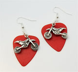 Dirt Bike Charm Earrings - Pick Your Color