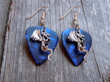 CLEARANCE Dragon Charm Guitar Pick Earrings - Pick Your Color