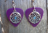 Dreamcatcher Charm Guitar Pick Earrings - Pick Your Color