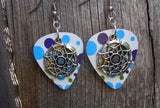 Dreamcatcher Charm Guitar Pick Earrings - Pick Your Color