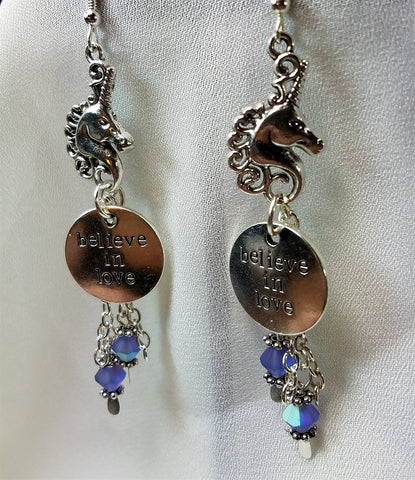 Believe In Love Unicorn Earrings