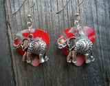 Elephant Charm Guitar Pick Earrings - Pick Your Color