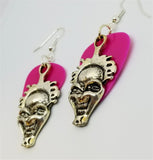 CLEARANCE Evil Clown Charm Guitar Pick Earrings - Pick Your Color