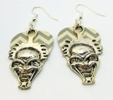 CLEARANCE Evil Clown Charm Guitar Pick Earrings - Pick Your Color