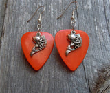 CLEARANCE Koi Fish Charm Guitar Pick Earrings - Pick Your Color