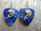 CLEARANCE Koi Fish Charm Guitar Pick Earrings - Pick Your Color