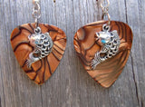 CLEARANCE Koi Fish Charm Guitar Pick Earrings - Pick Your Color