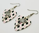 Flamingo Charm Guitar Pick Earrings - Pick Your Color