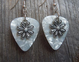 CLEARANCE Flower Charm Guitar Pick Earrings - Pick Your Color