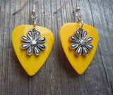 CLEARANCE Flower Charm Guitar Pick Earrings - Pick Your Color