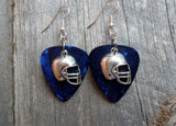 CLEARANCE Football Helmet Charm Guitar Pick Earrings - Pick Your Color