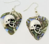 CLEARANCE Football Helmet Charm Guitar Pick Earrings - Pick Your Color