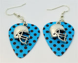 CLEARANCE Football Helmet Charm Guitar Pick Earrings - Pick Your Color